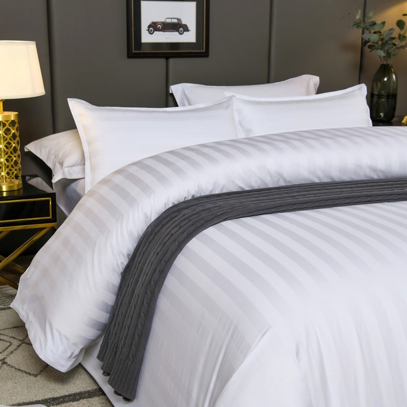 Scandi Feel Striped Duvet Cover Set - Duvet Covers