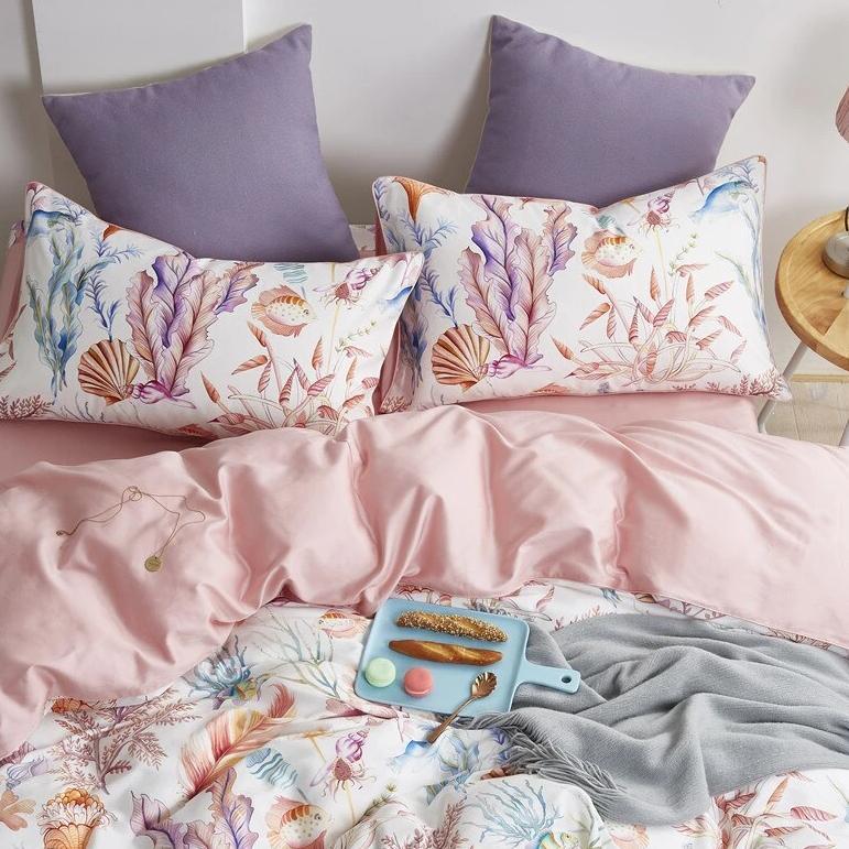 Sea Life Duvet Cover Set (Egyptian Cotton, 400 TC) - Duvet Covers