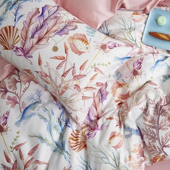 Sea Life Duvet Cover Set (Egyptian Cotton, 400 TC) - Duvet Covers