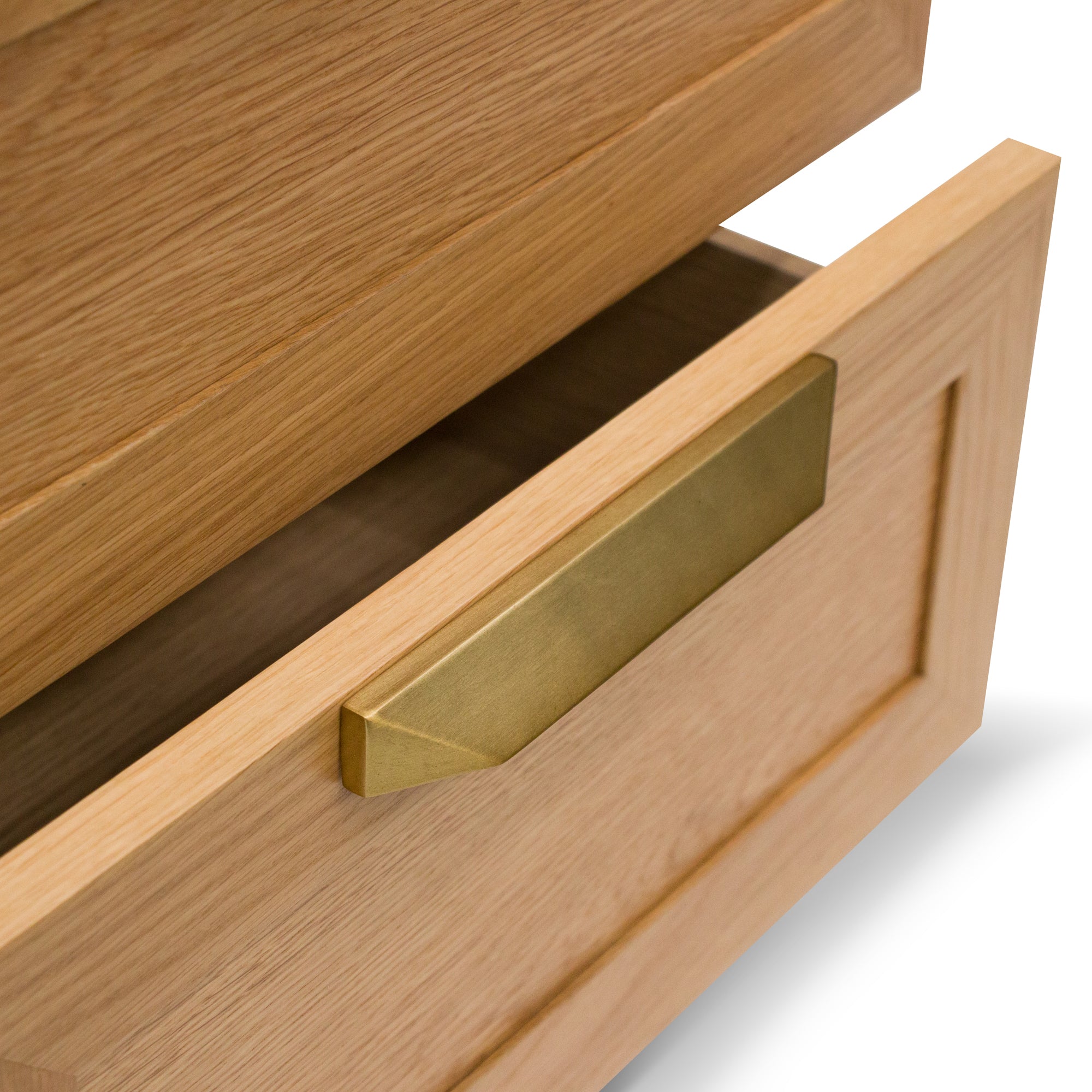 Selena Bedside Table - Natural with Marble Top - Bedside Tables