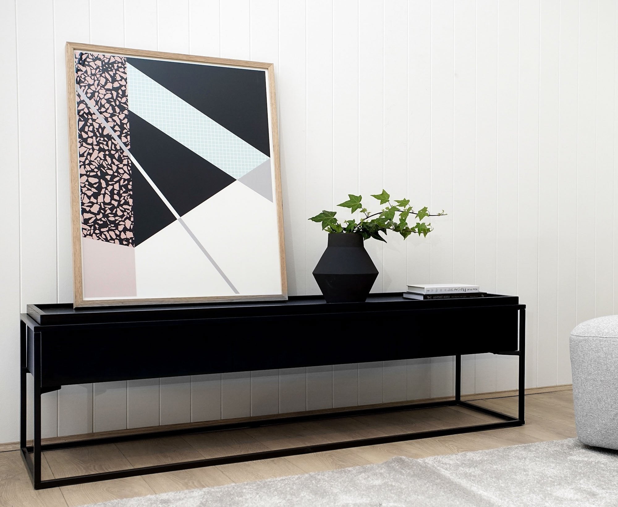 Selena Wooden TV Entertainment Unit - Full Black - TV Units