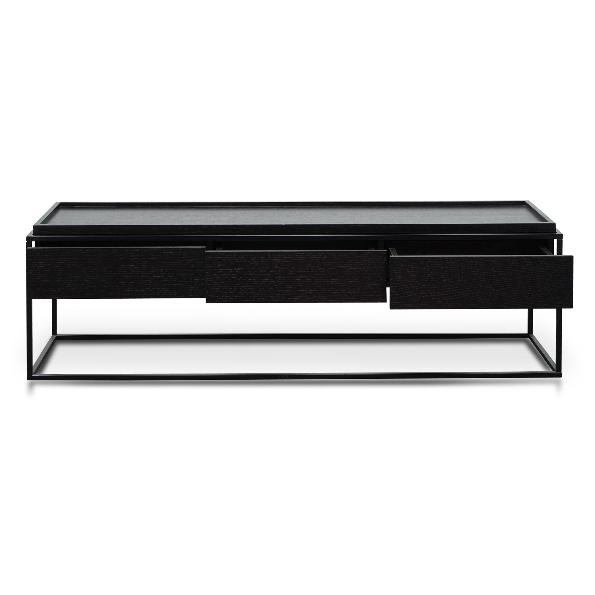 Selena Wooden TV Entertainment Unit - Full Black - TV Units