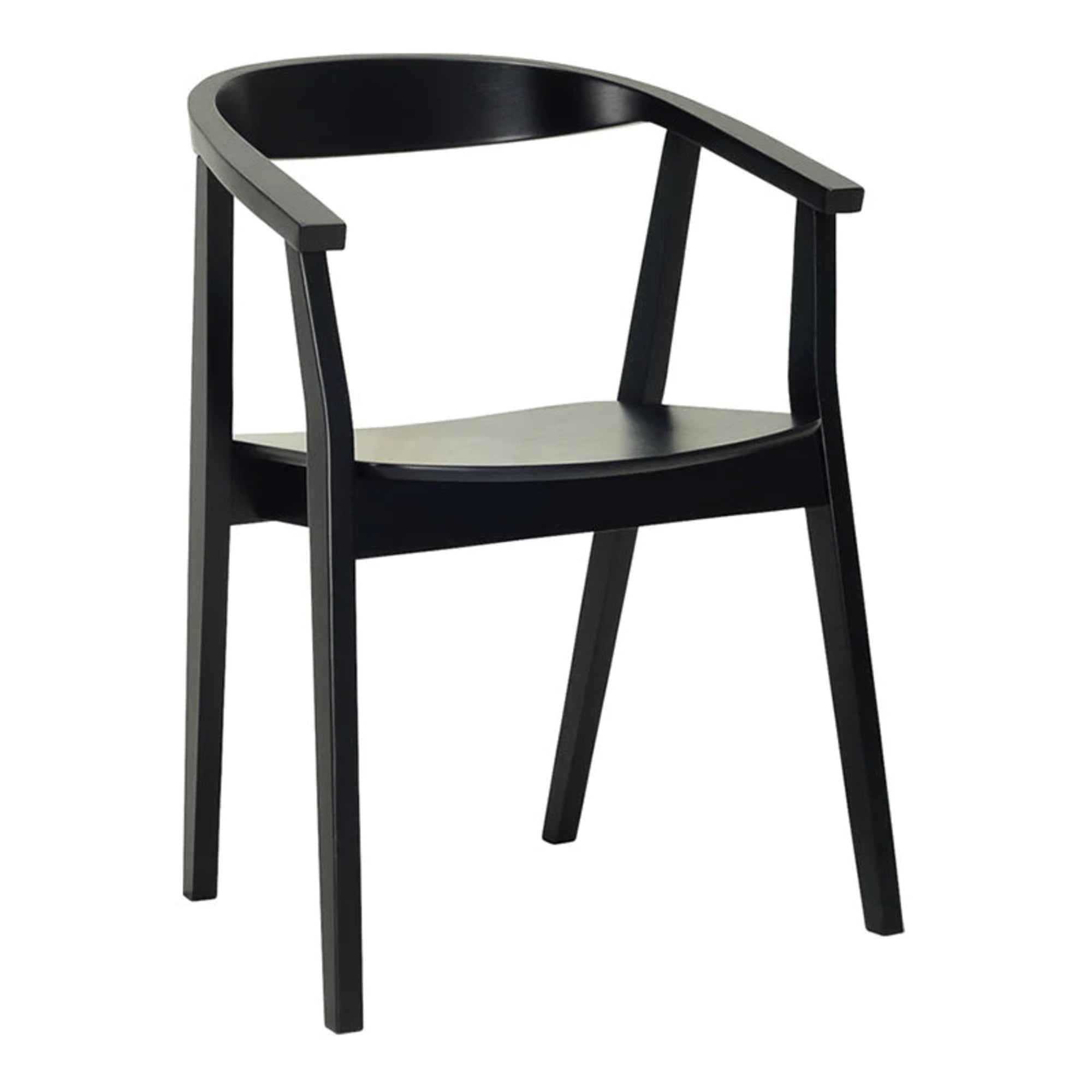 Selma Wooden Dining Chair - Black - Dining Chairs
