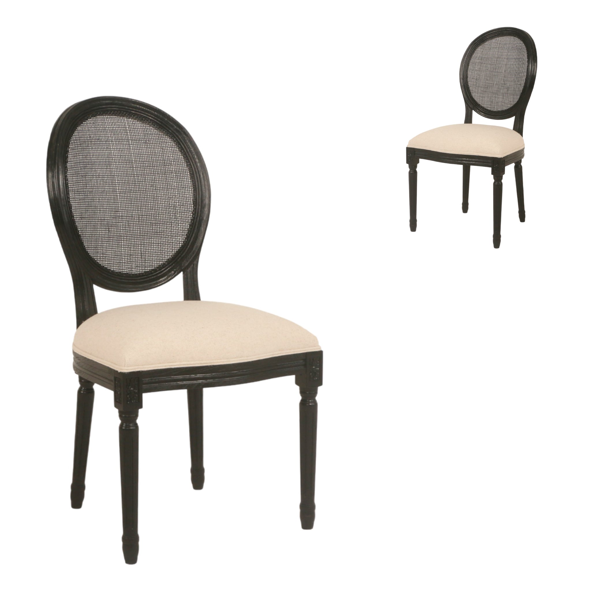 Set of 2 Cavo Dining Chair - Black - Dining Chairs