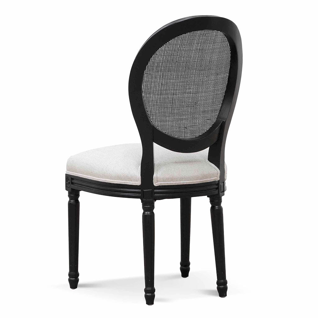 Set of 2 Cavo Fabric Dining Chair - Sand White - Dining Chairs