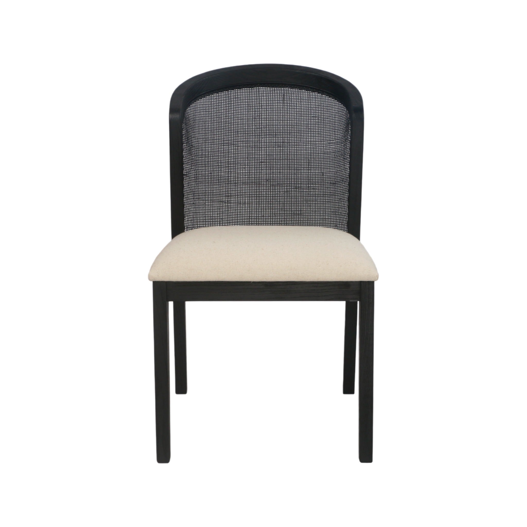 Set of 2 Edward Elm Dining Chair - Black - Dining Chairs