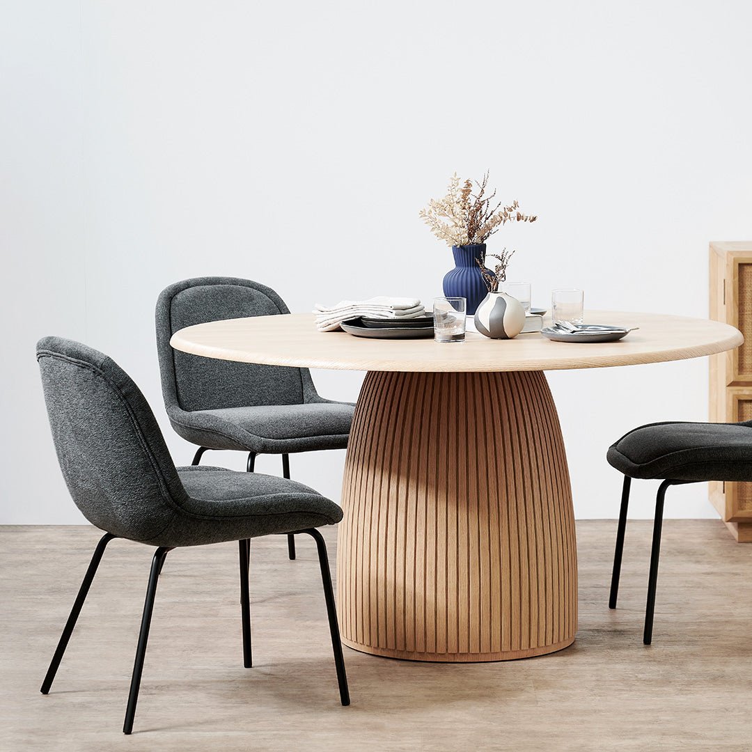 Set of 2 Jason Fabric Dining Chair - Charcoal Grey - Dining Chairs