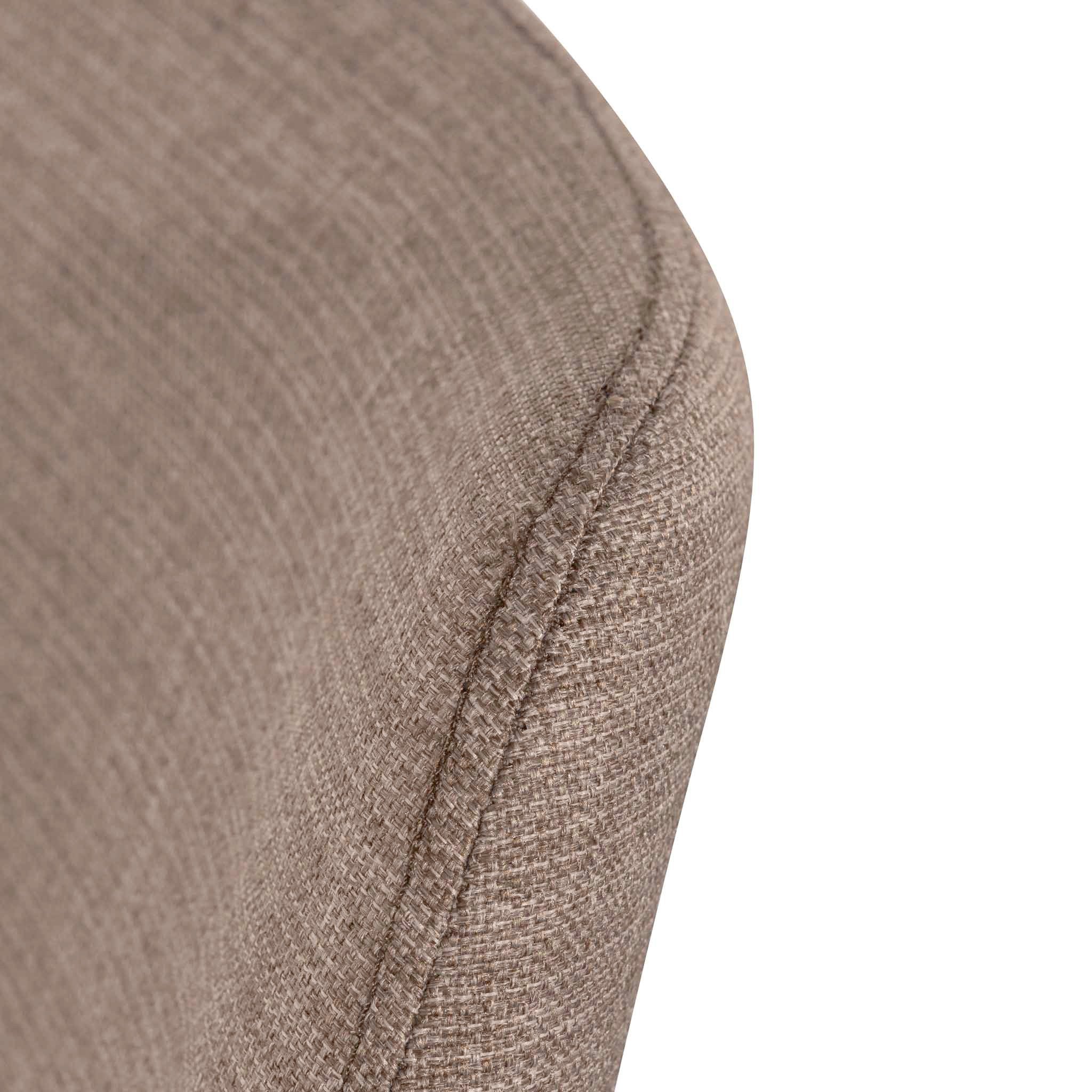 Set of 2 Millie Fabric Dining Chair - Brown Grey - Dining Chairs