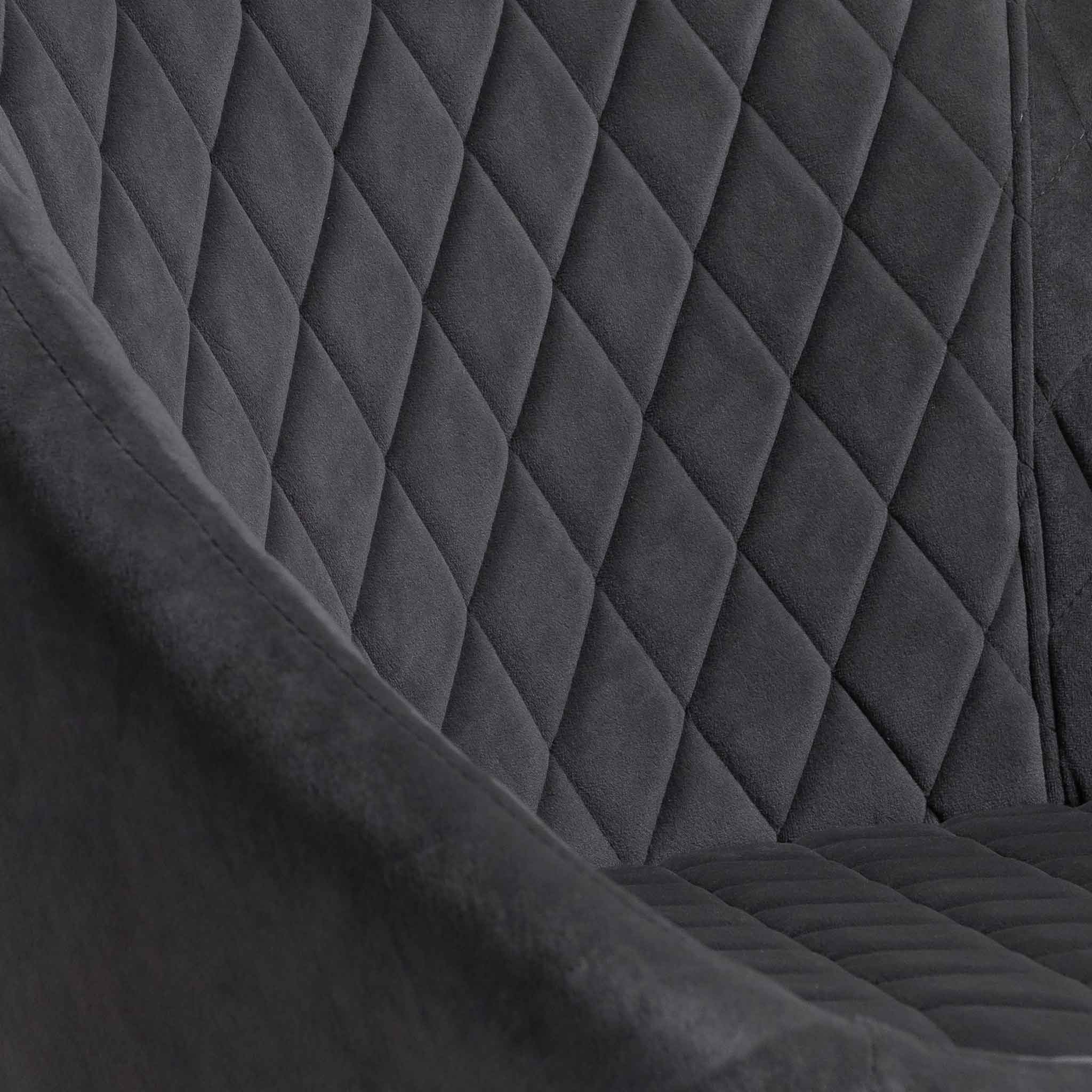 Set of 2 Rome Dining Chair - Grey Velvet - Dining Chairs