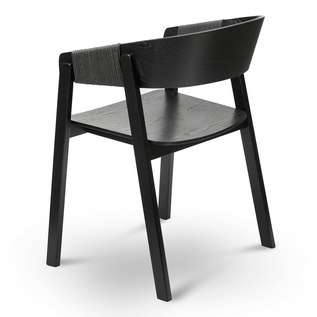 Set of 2 Vanessa Dining Chair - Full Black - Dining Chairs