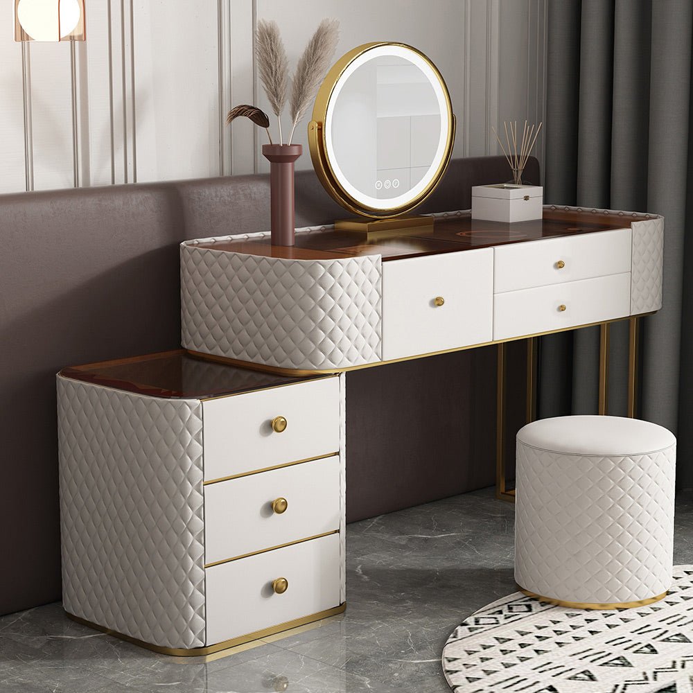 Shanghai White LED Mirror Vanity - Make-Up Vanity