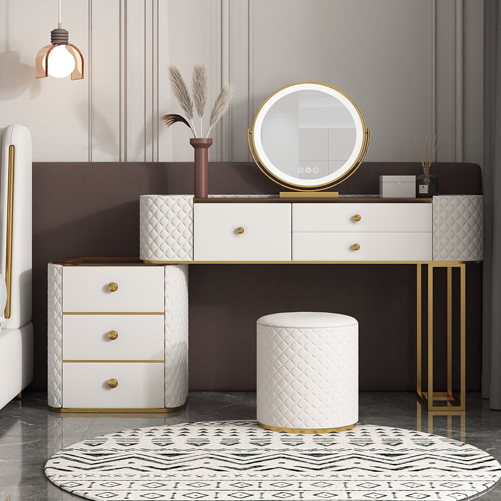 Shanghai White LED Mirror Vanity - Make-Up Vanity