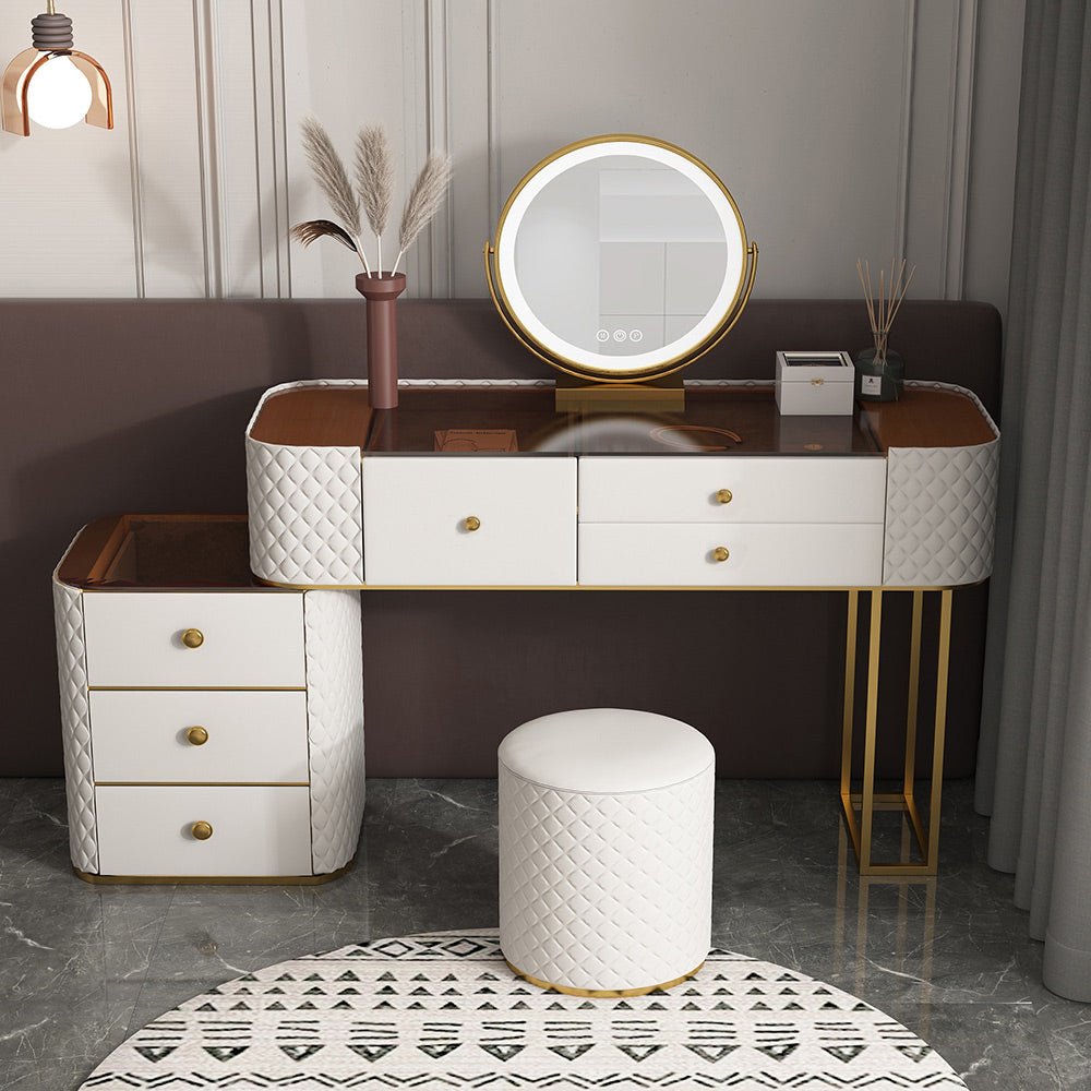 Shanghai White LED Mirror Vanity - Make-Up Vanity