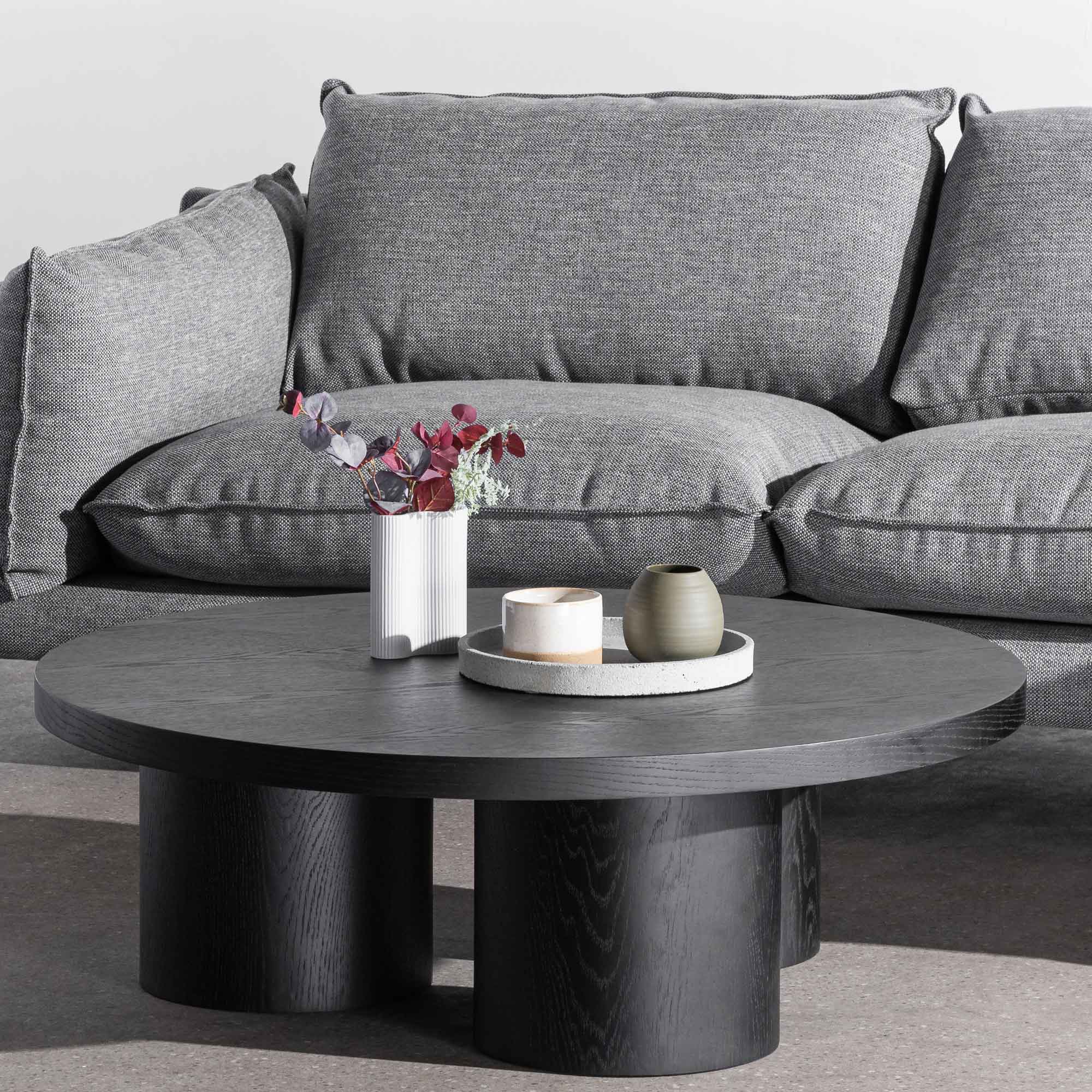 Siena Wooden Round Coffee Table - Coffee Table