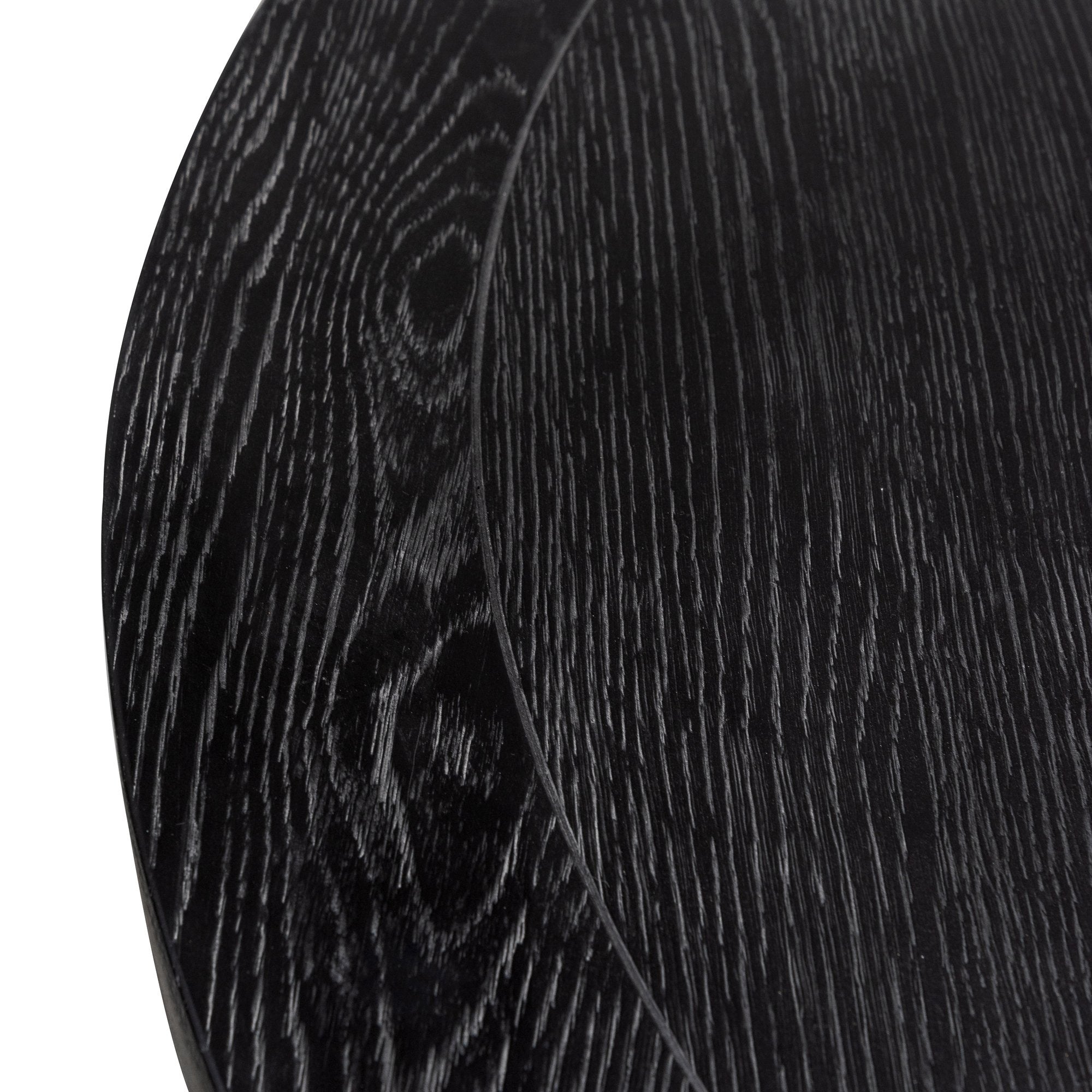 Simon1.5m Round Wooden Dining Table - Full Black - Dining Tables