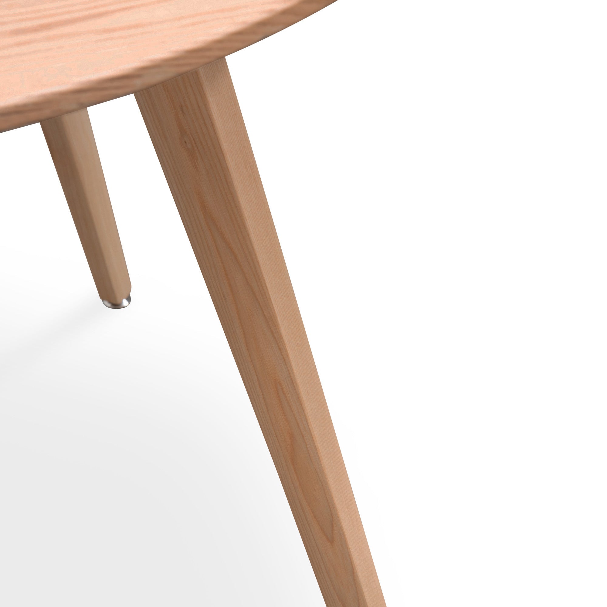 Smith 100cm Round Wooden Dining Table - Natural - Dining Tables