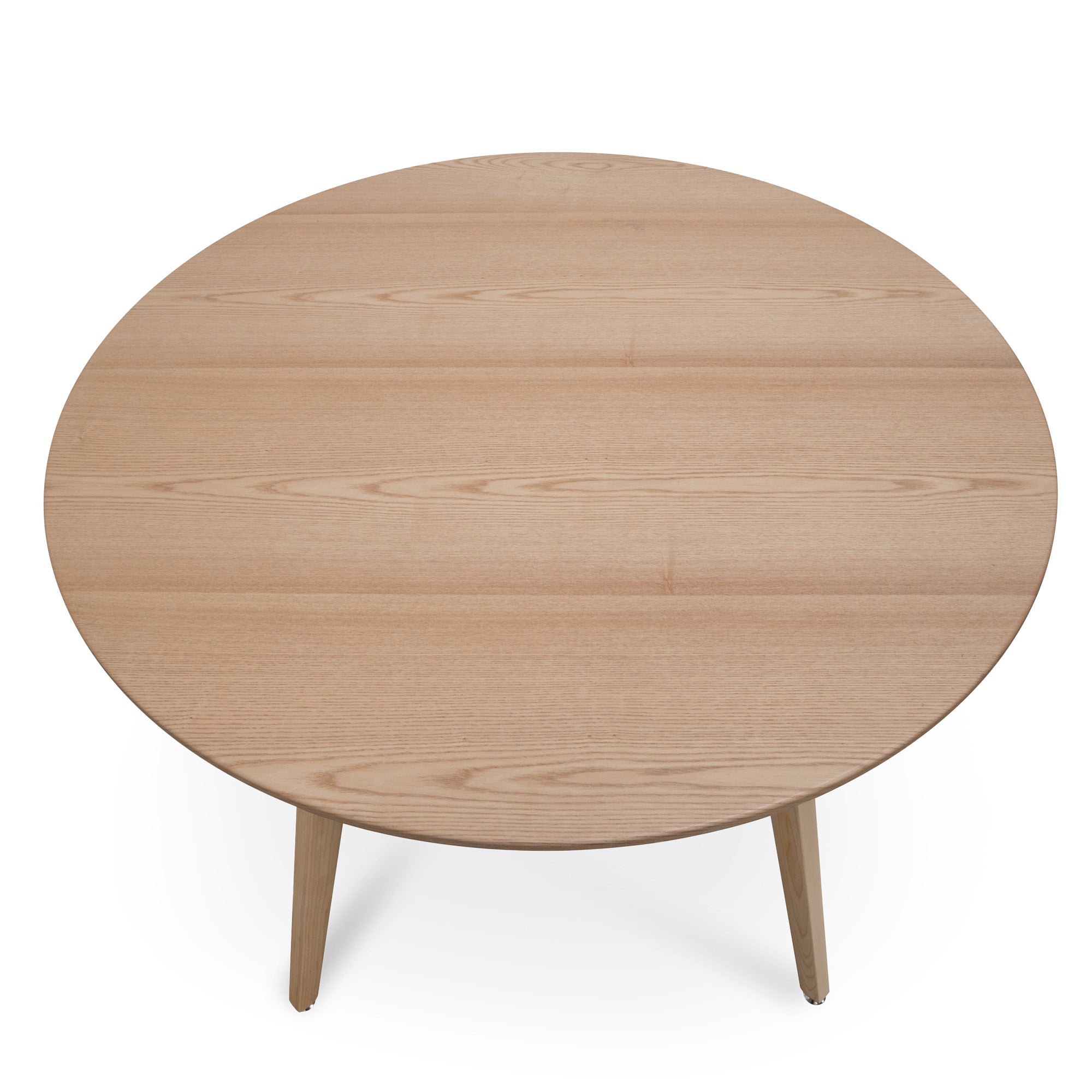 Smith 100cm Round Wooden Dining Table - Natural - Dining Tables