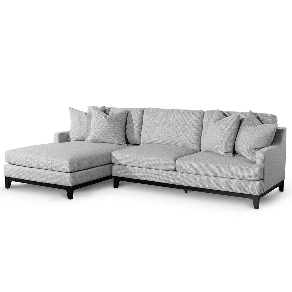 Sofia 3S Left Chaise Sofa - Granite Grey - Sofas