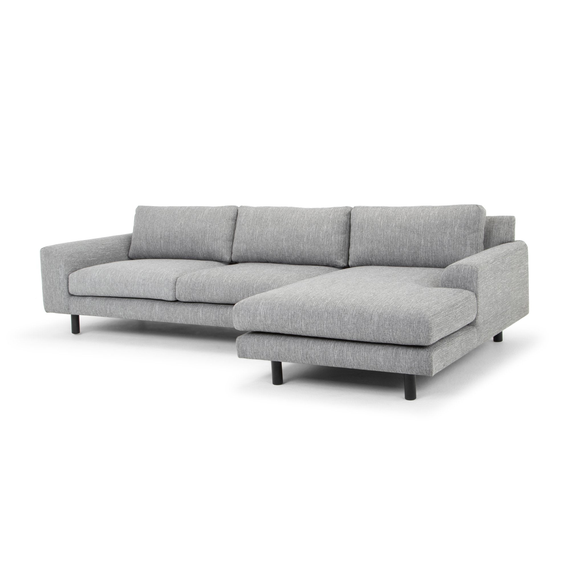 Sophia 3S Right Chaise Sofa - Graphite Grey - Sofas