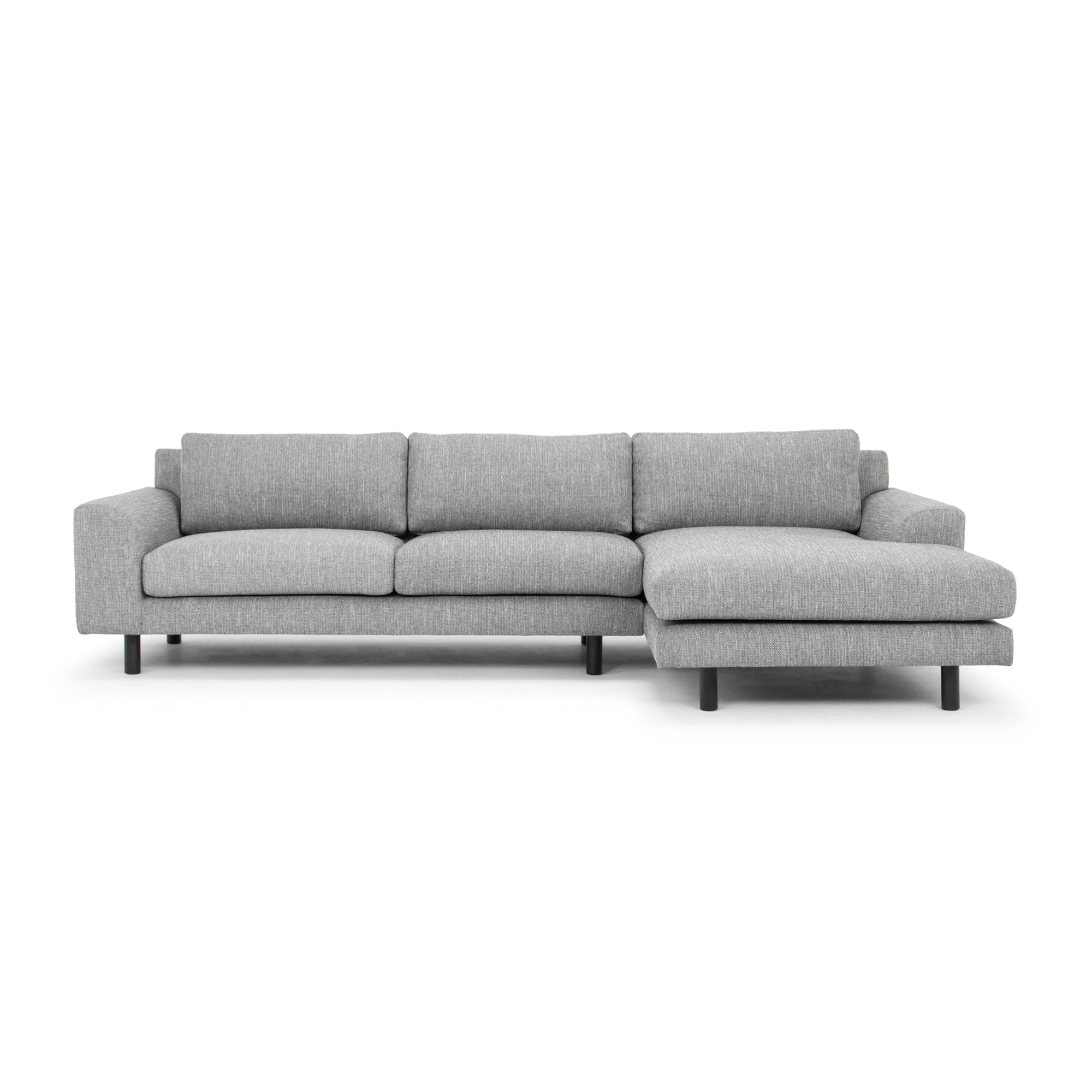 Sophia 3S Right Chaise Sofa - Graphite Grey - Sofas