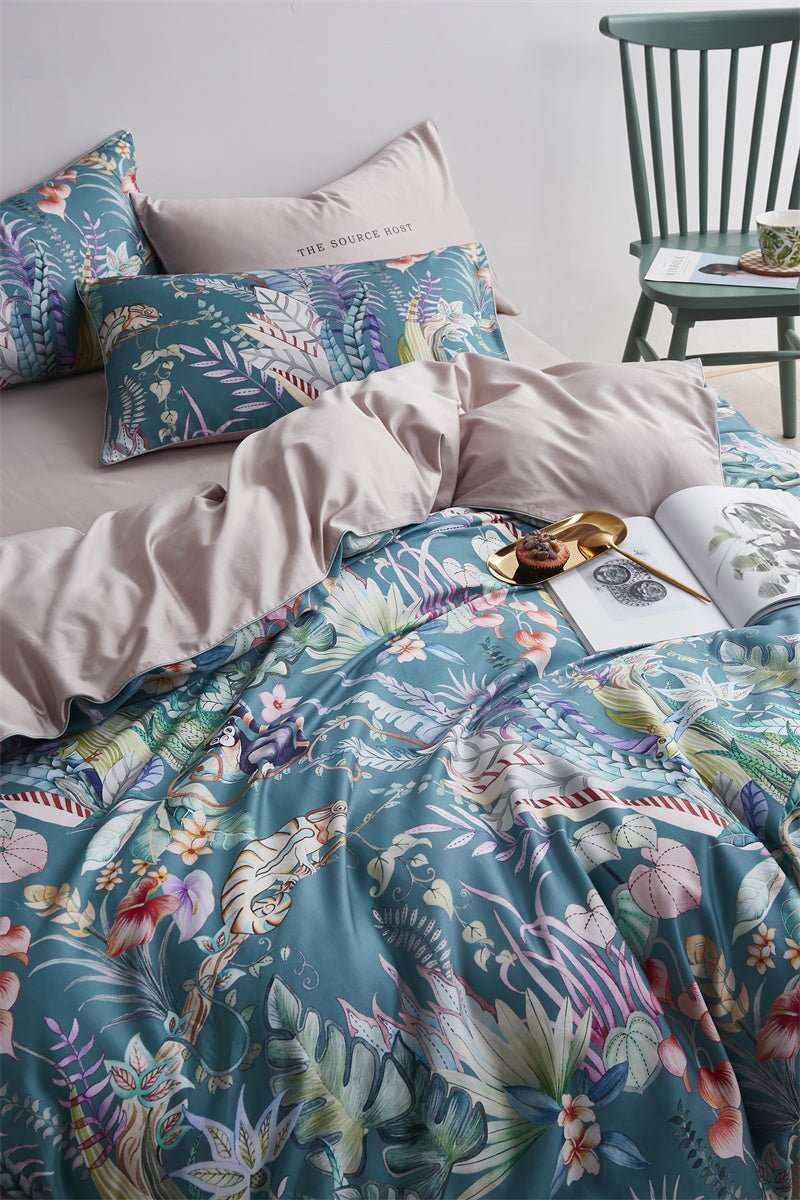 Spice Garden Duvet Cover Set (Egyptian Cotton, 500TC) - Duvet Covers
