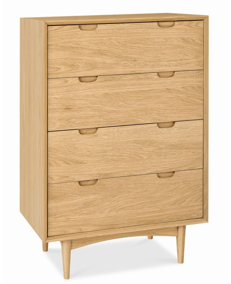Stella 4 Drawer Chest Scandinavian Design - Natural - Dressers