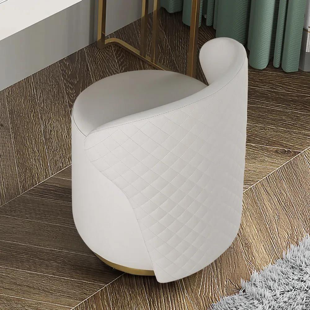 Stockholm White Stone Vanity Set - Make-Up Vanity