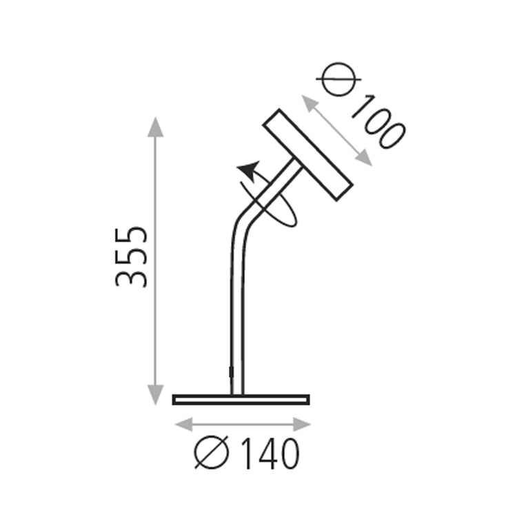 Table Lamp Corvus / Aluminium - Table Lamps