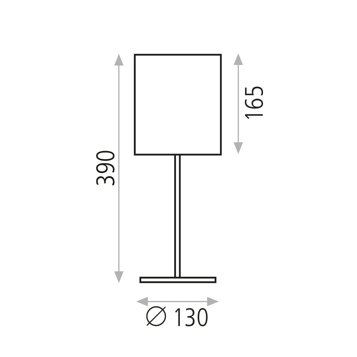Table Lamp Martin / Metal & Cotton - Table Lamps