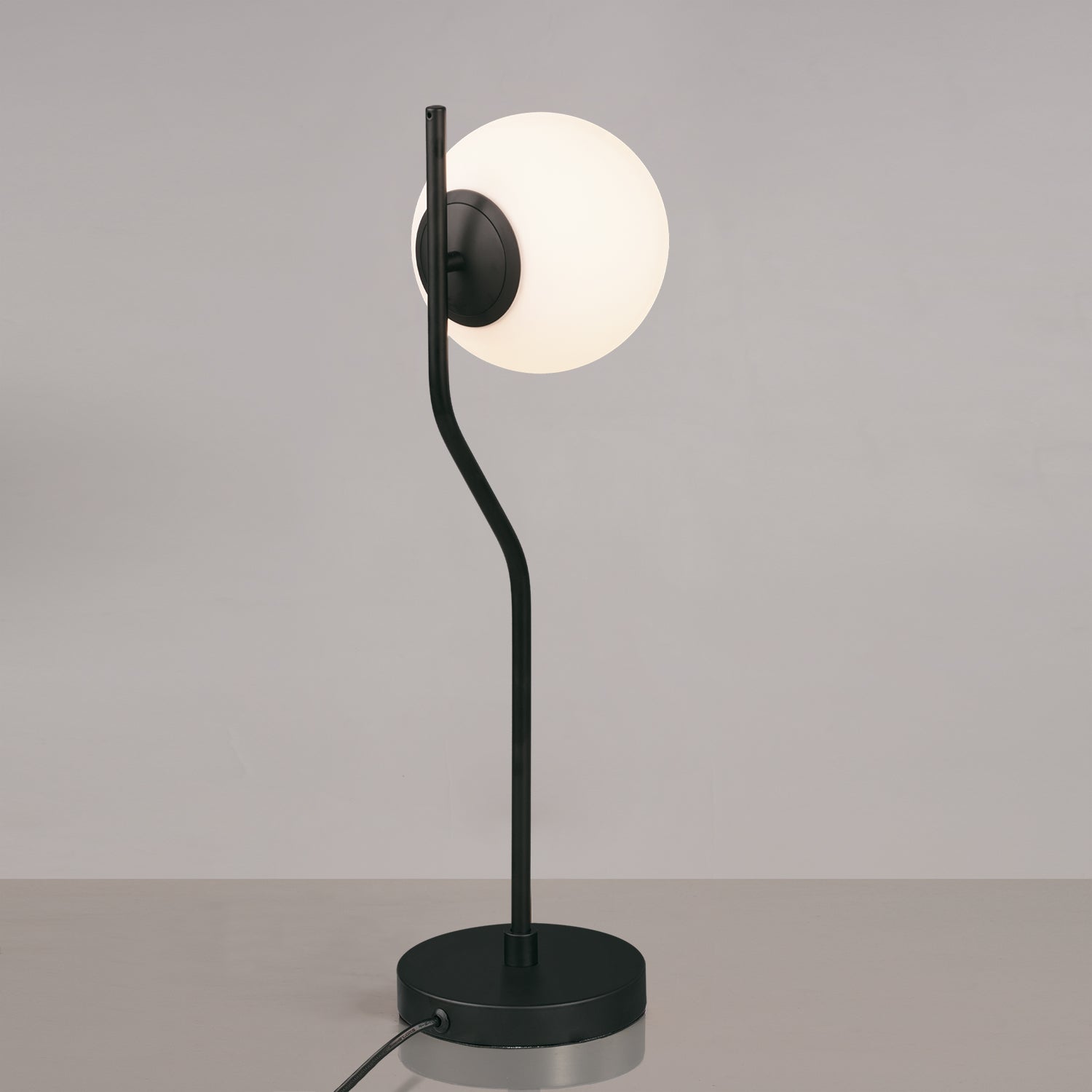 Table Lamp Maui / Opal Glass & Metal - Table Lamps