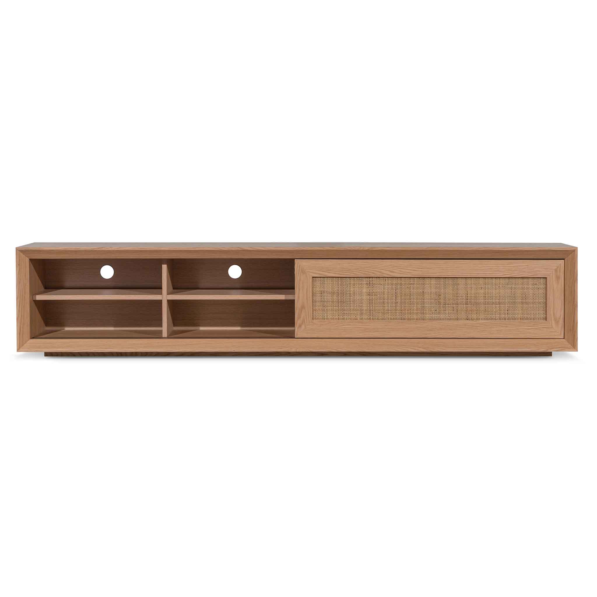 Talia Rattan Doors TV Entertainment Unit - Natural - TV Units