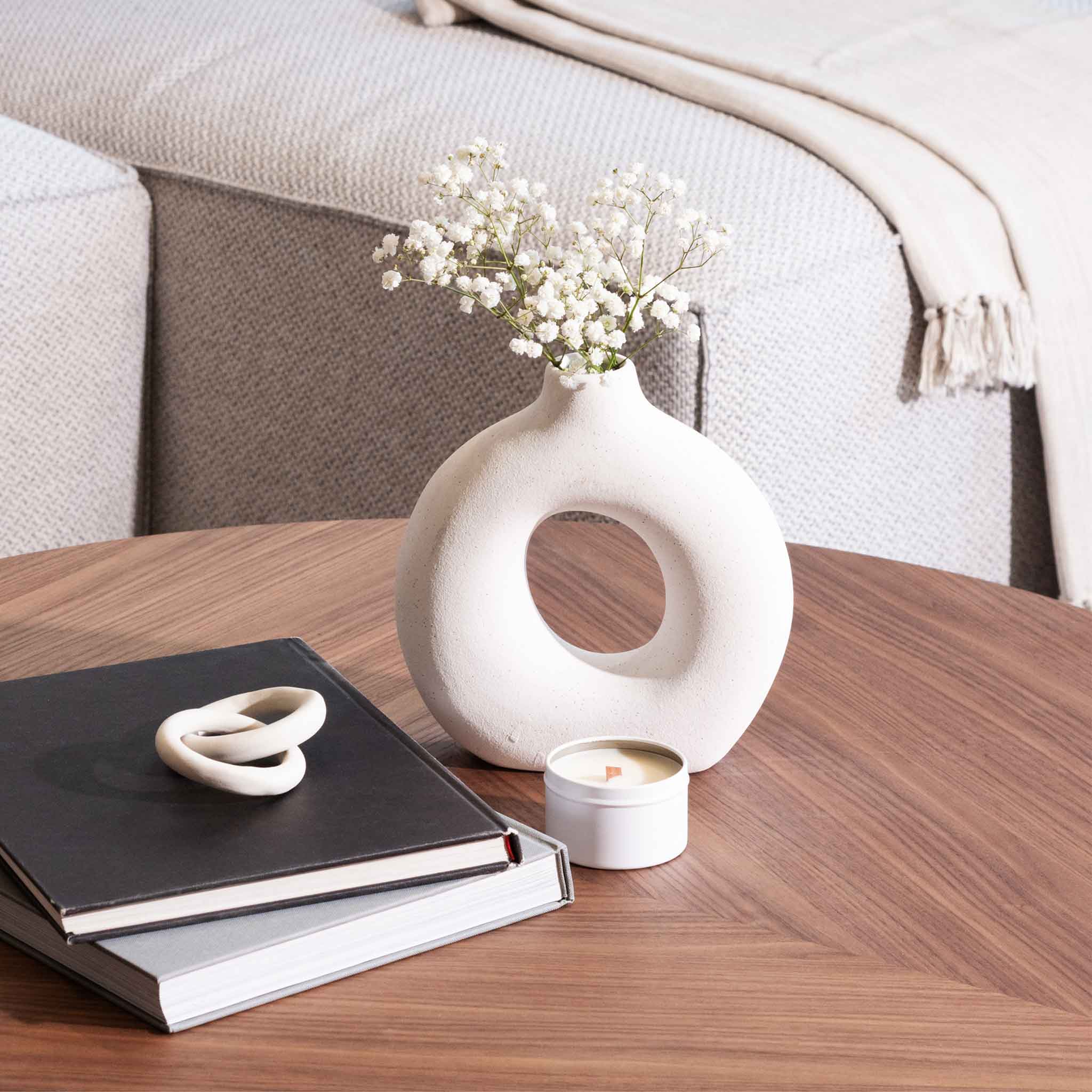 Talia Wooden Round Coffee Table - Coffee Table