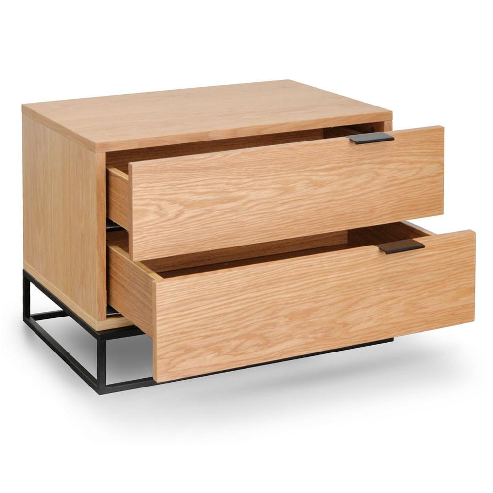 Taliyah Bedside Table - Natural Oak - Bedside Tables