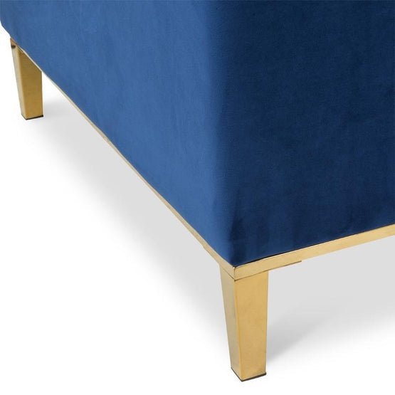 Theodore Arm Chair - Blue Velvet - Armchairs