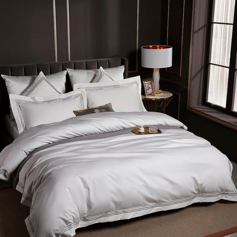 Triplo Bourdon Classic Duvet Cover Set (Egyptian Cotton) - Duvet Covers