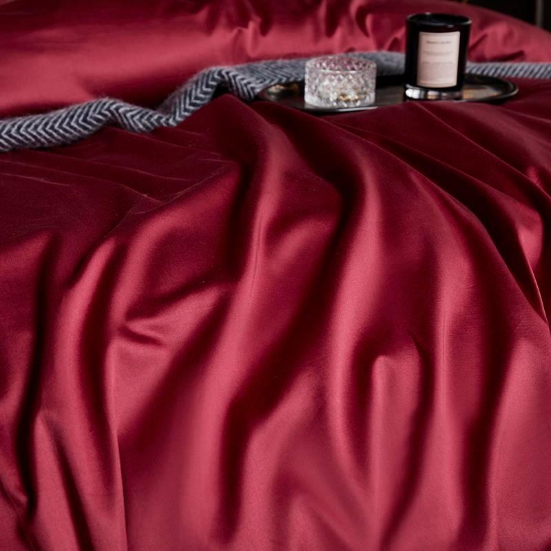 Triplo Bourdon Red Duvet Cover Set (Egyptian Cotton) - Duvet Covers