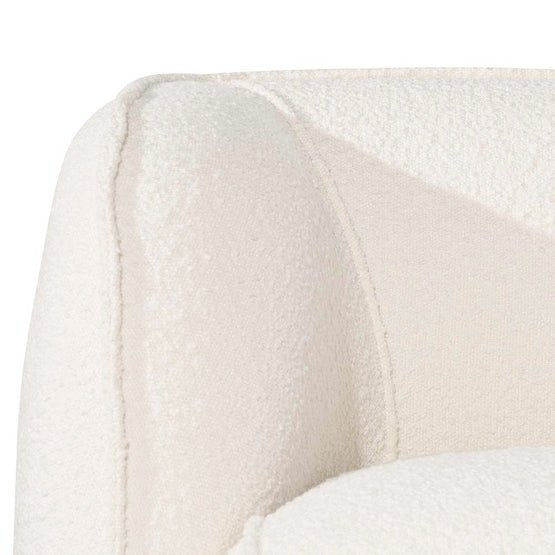 Tristan Armchair - Ivory White Boucle - Armchairs
