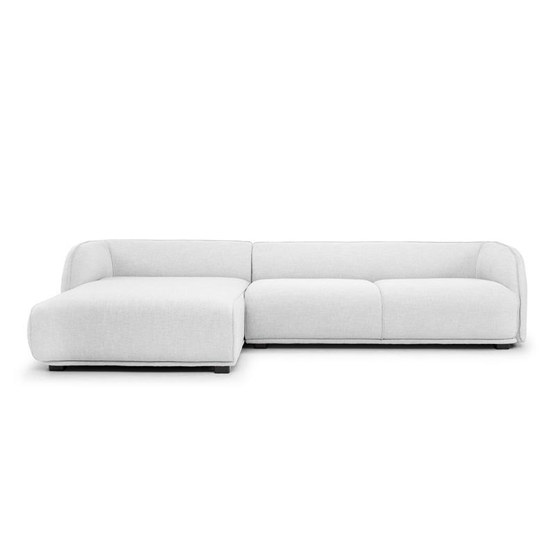 Tyler 3S Left Chaise Sofa - Light Texture Grey - Sofas