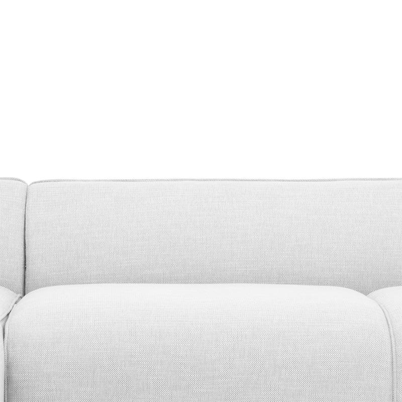 Tyler 3S Left Chaise Sofa - Light Texture Grey - Sofas