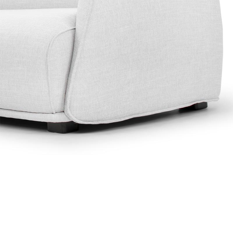 Tyler 3S Left Chaise Sofa - Light Texture Grey - Sofas