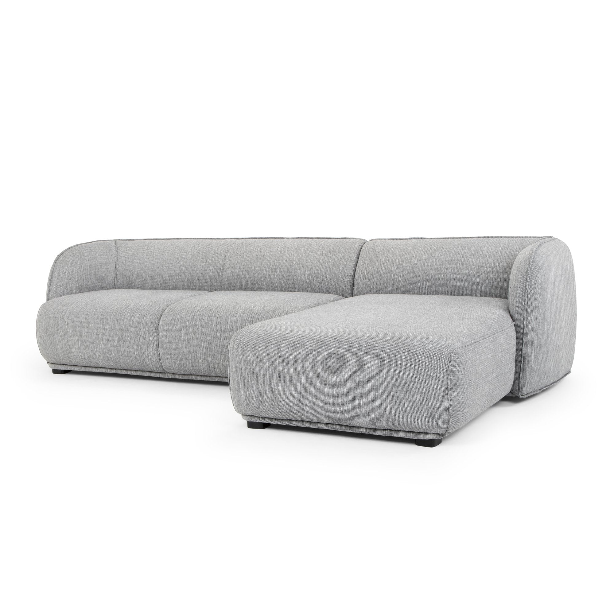 Tyler 3S Right Chaise Sofa - Graphite Grey - Sofas