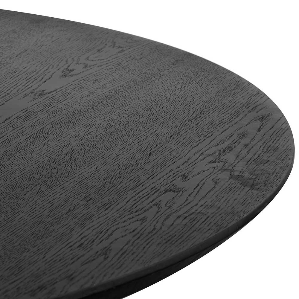 Vics 1.5m Wooden Round Dining Table - Black - Dining Tables