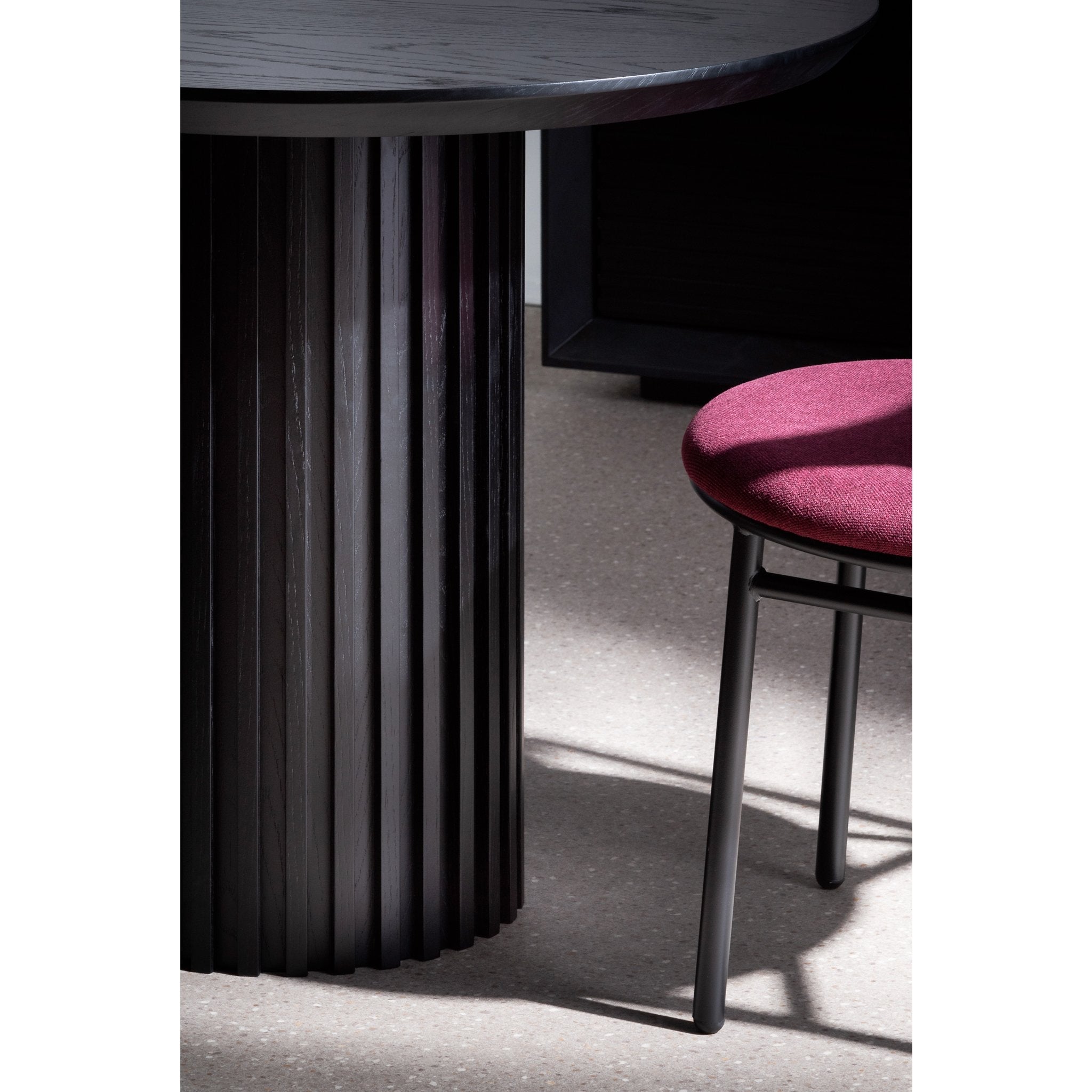 Vics 2.2m Wooden Dining Table - Black Oak - Dining Tables