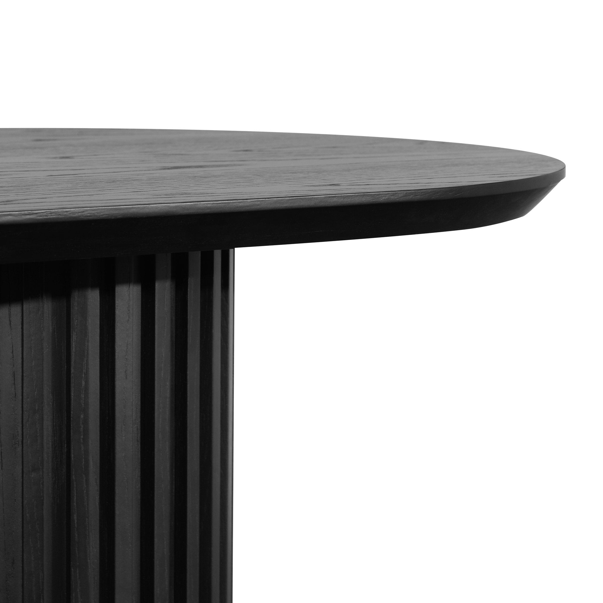 Vics 2.2m Wooden Dining Table - Black Oak - Dining Tables