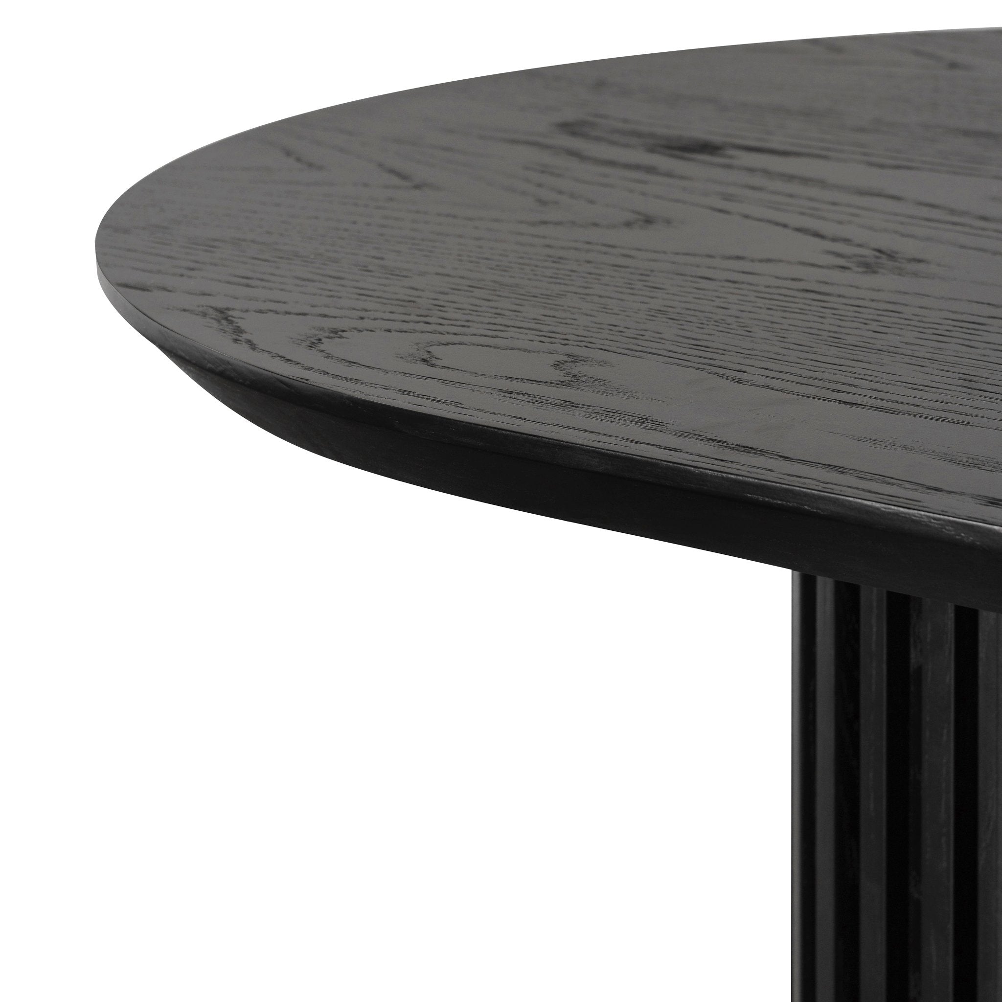 Vics 2.2m Wooden Dining Table - Black Oak - Dining Tables