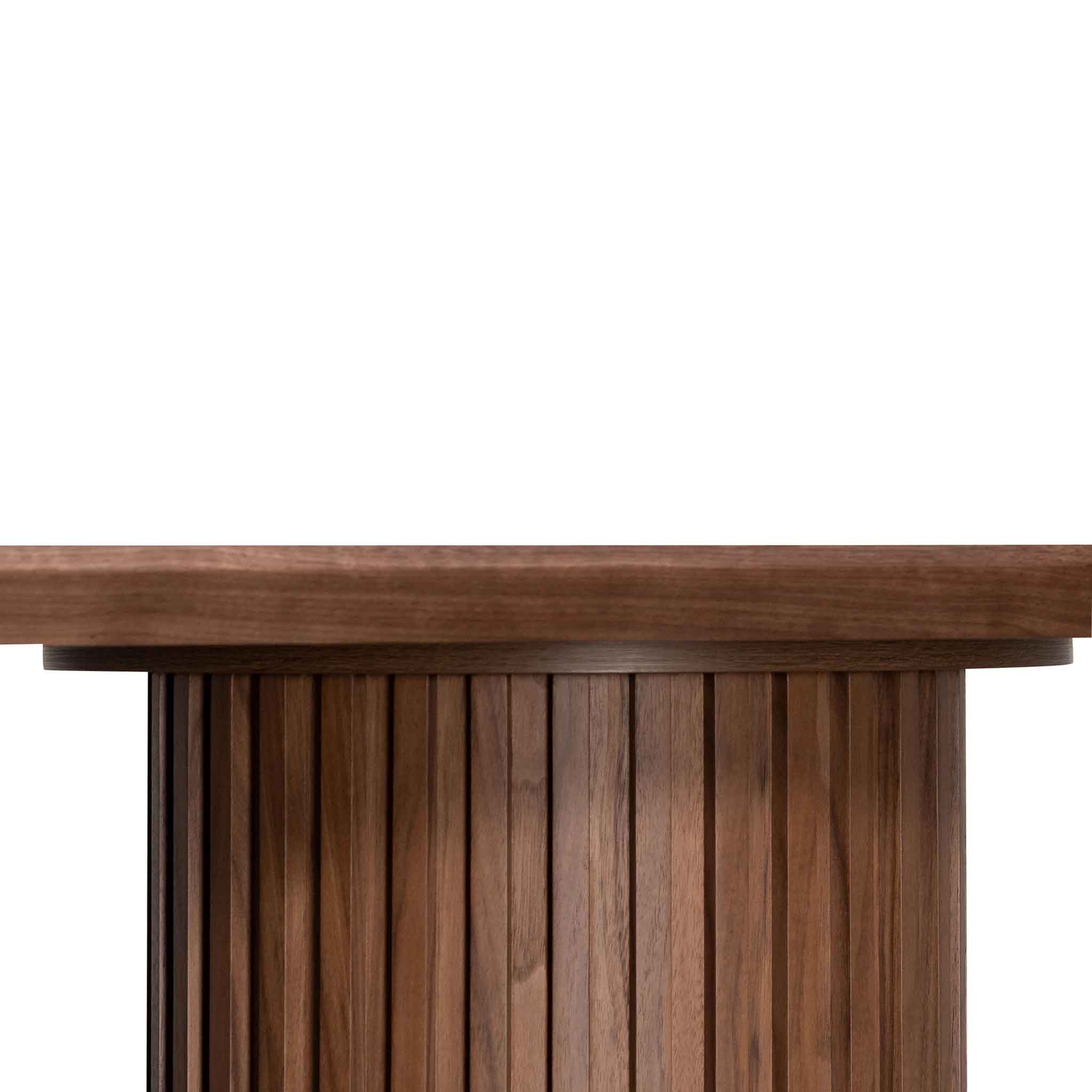 Vics 2.2m Wooden Dining Table - Walnut - Dining Tables