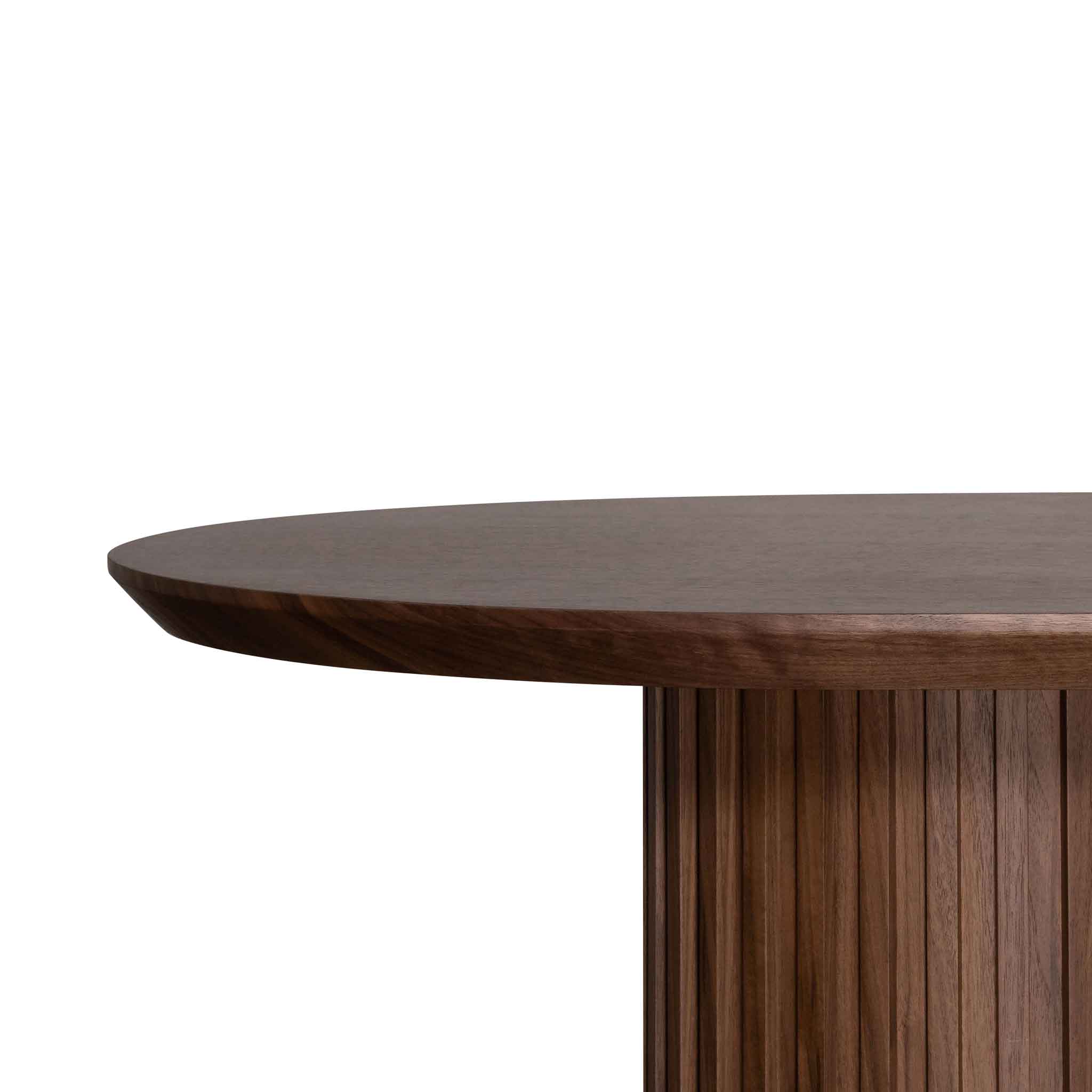 Vics 2.2m Wooden Dining Table - Walnut - Dining Tables