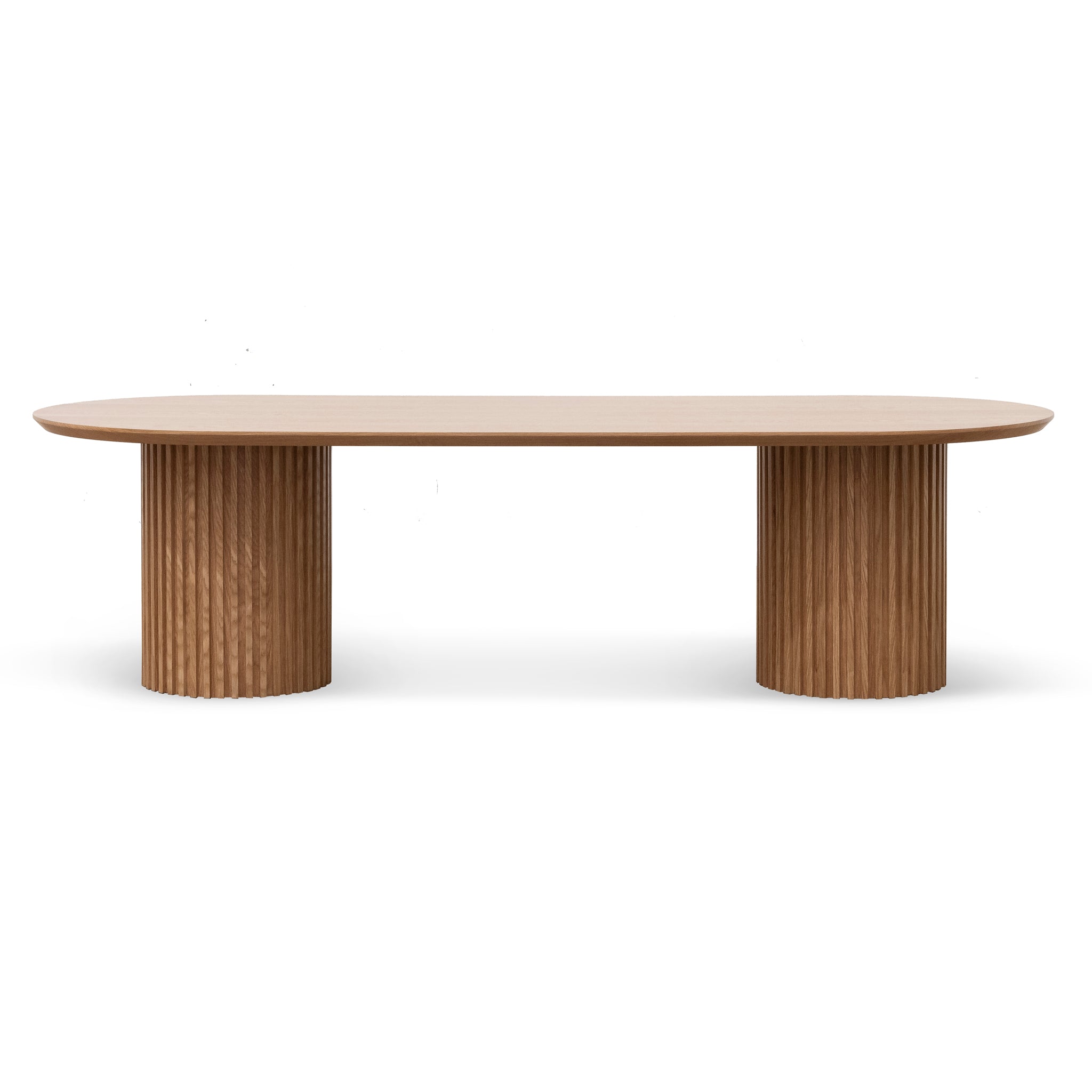 Vics 2.8m Wooden Dining Table - Natural - Dining Tables