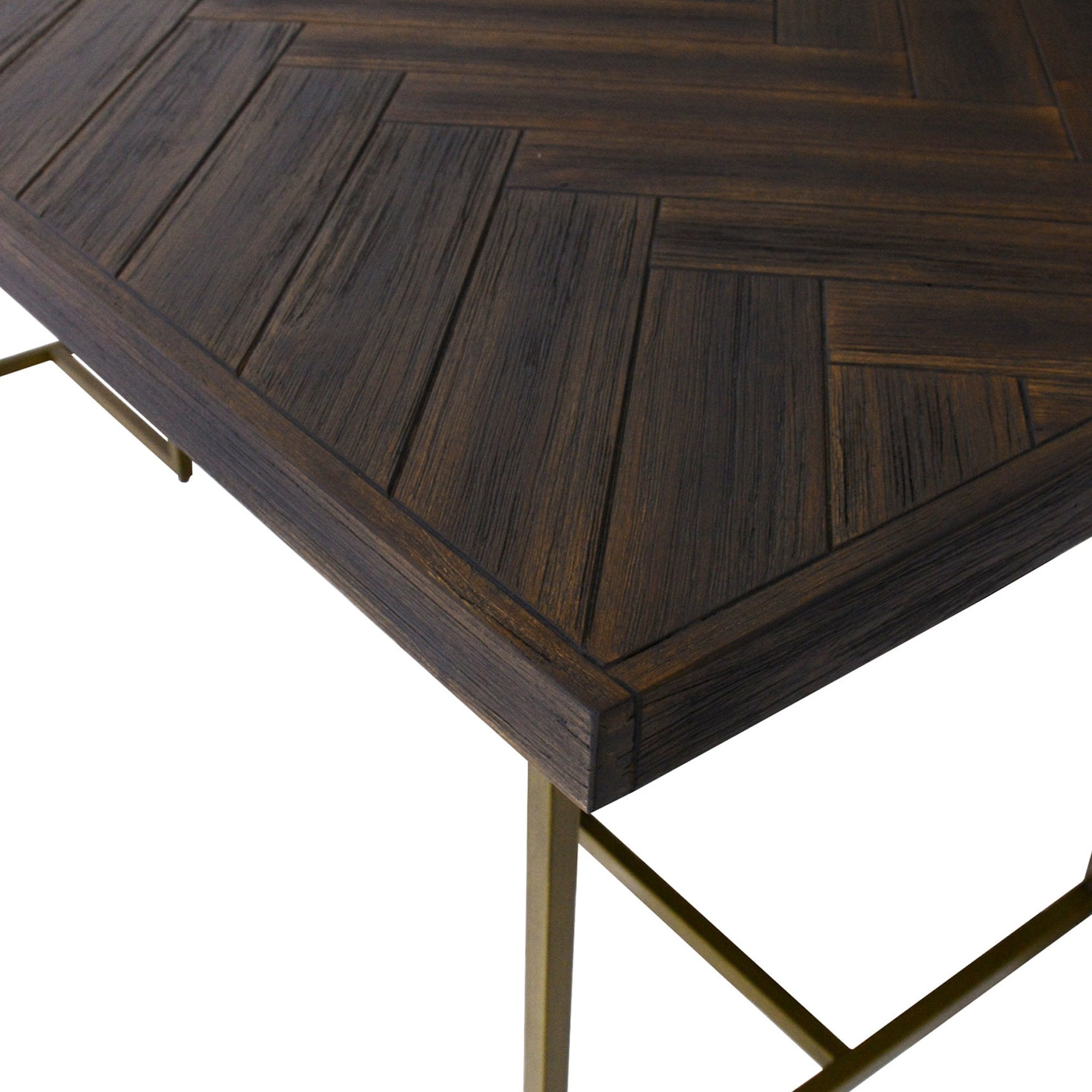 Vienno 1.8m Herringbone Dining Table - Walnut - Dining Tables
