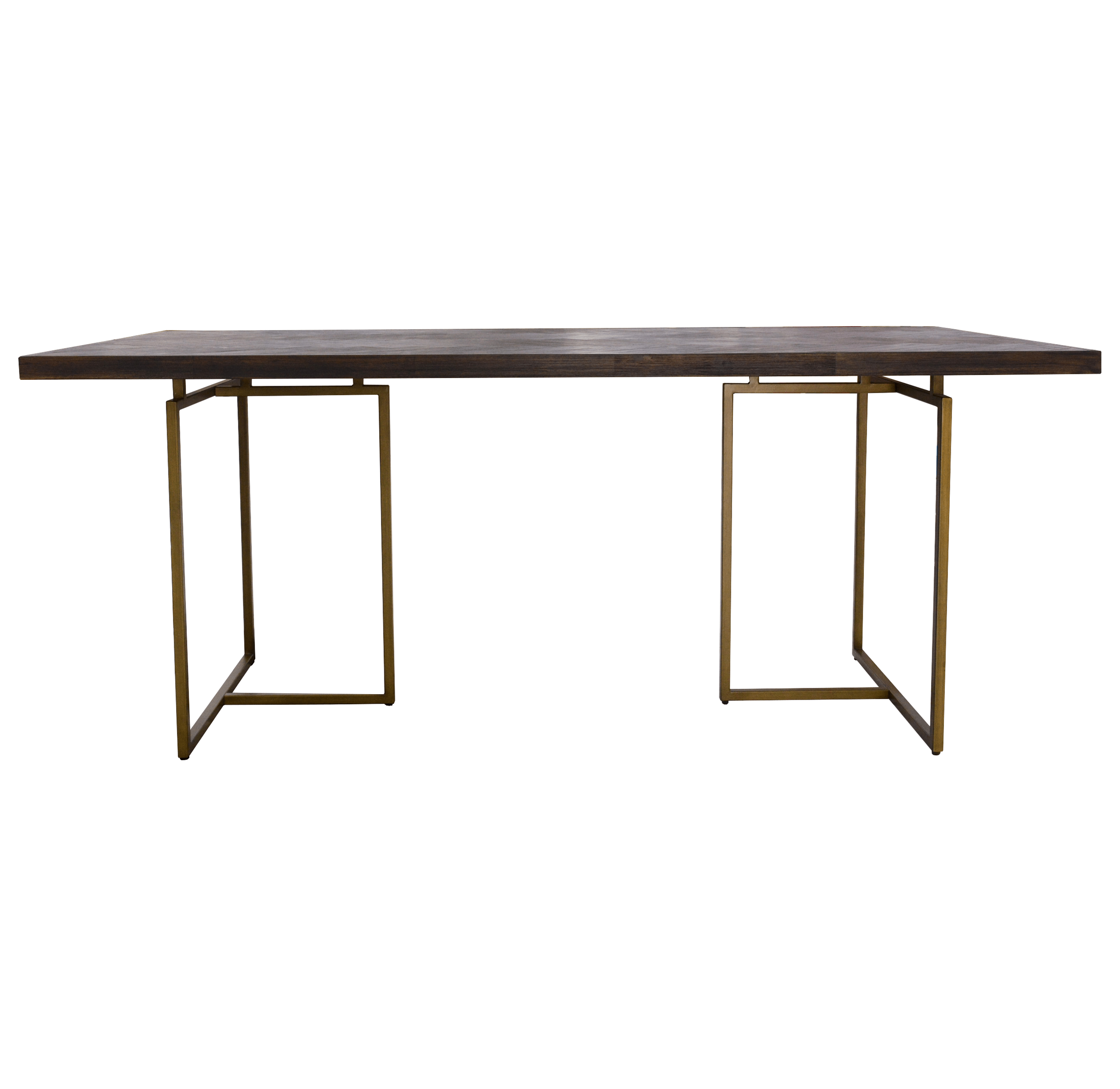 Vienno 2.1m Herringbone Dining Table - Walnut - Dining Tables